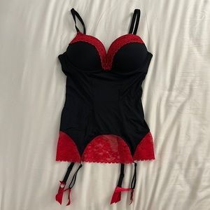 La Senza Bustier Corset with garter straps